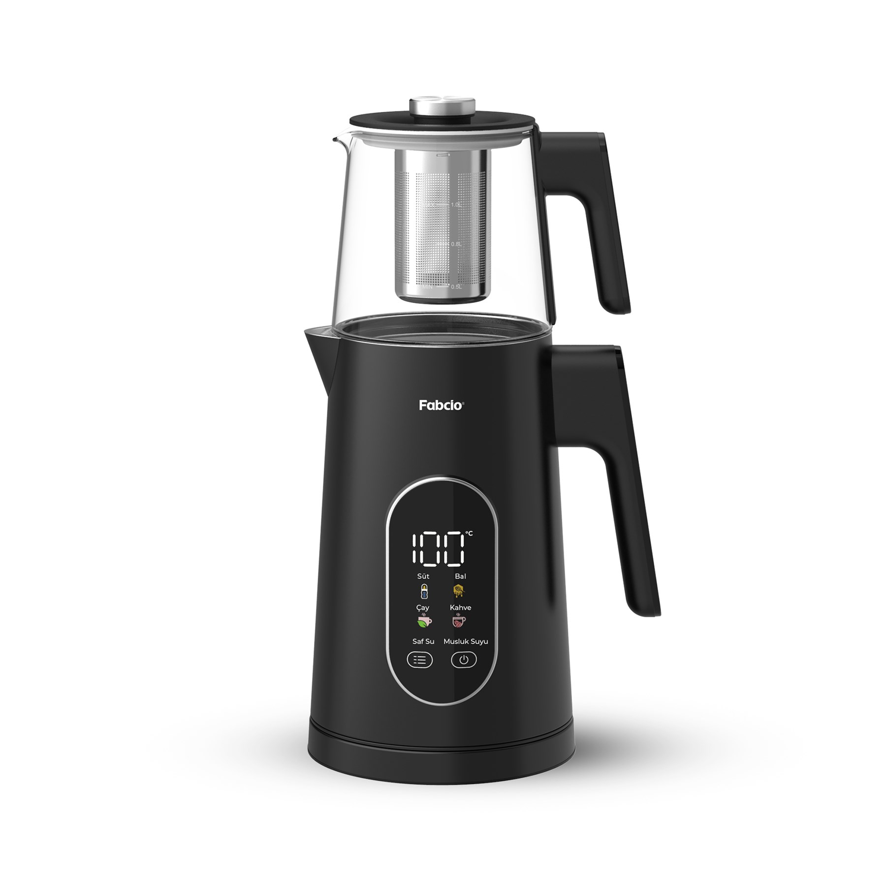 Fabcio Aroma Smart Sıcaklık Kontrollü 1500W Dokunmatik Çay Makinesi